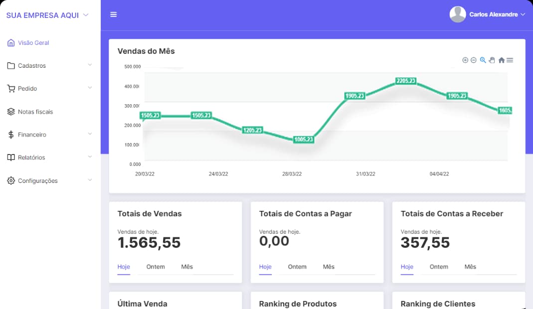 Seu Sistema de Auto Peças completo e grátis.